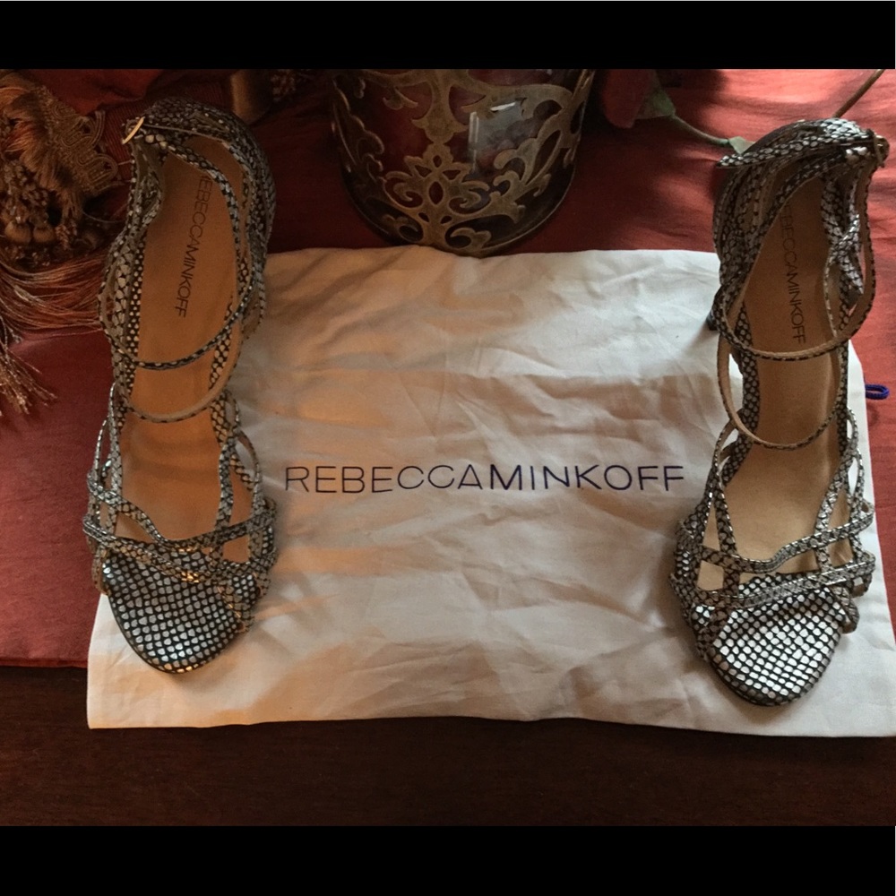 Rebecca Minkoff snakeskin heels